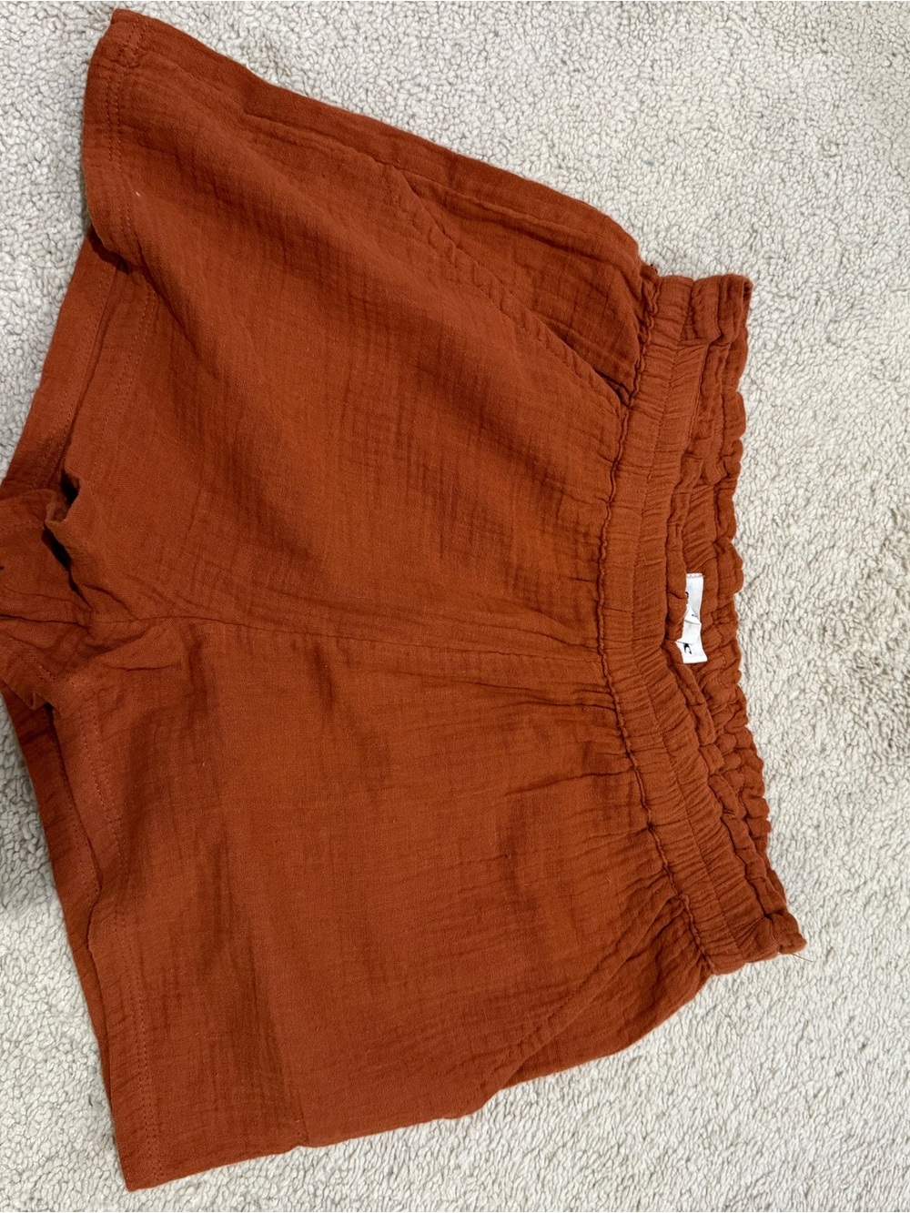O'Neill High-Waist Rust Woven Shorts